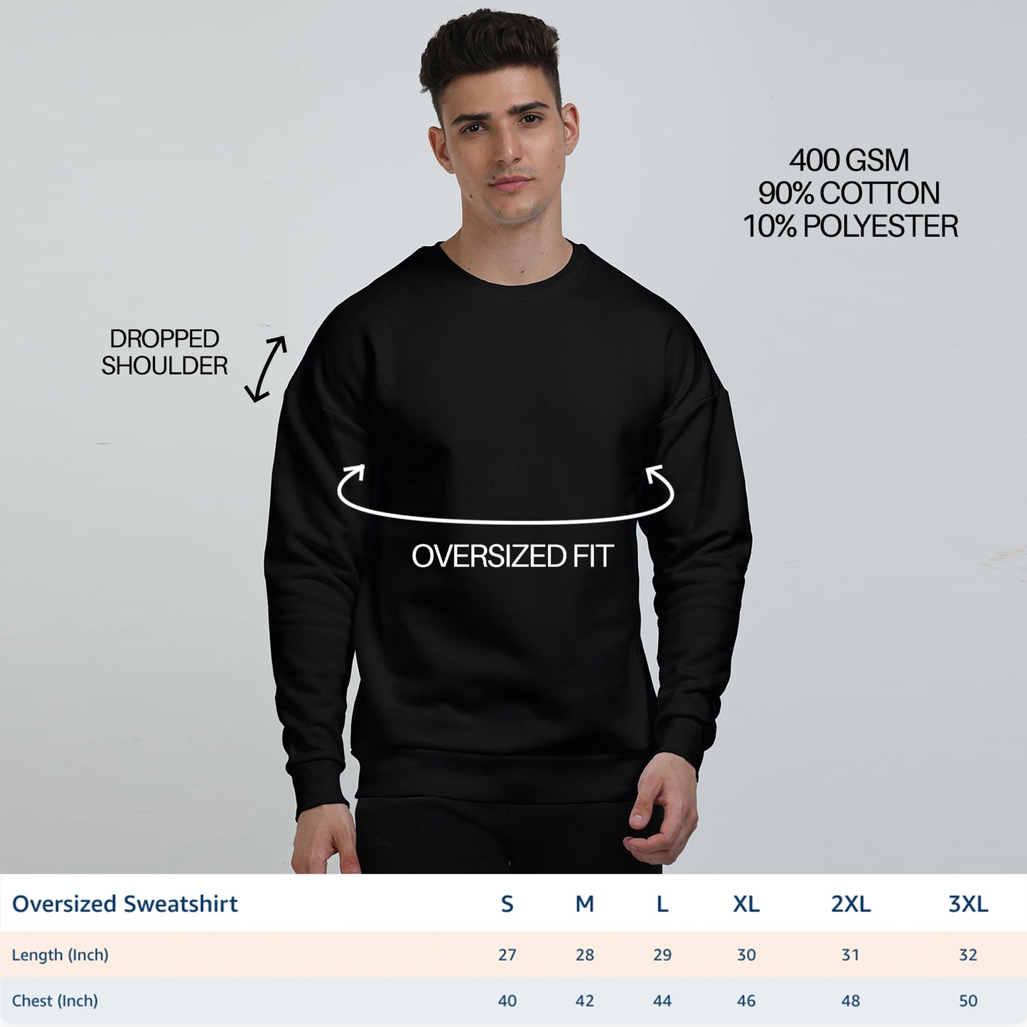 Pink Panther graphic Oversized Unisex Sweatshirt