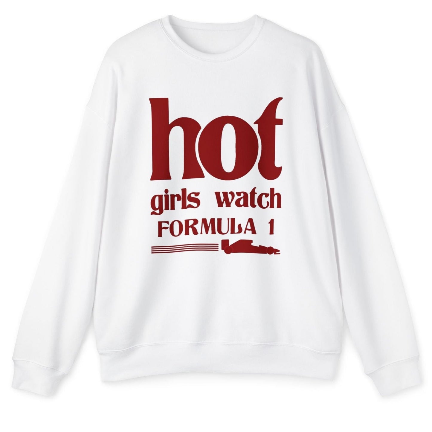 'Hot girls watch Formula1' Oversized Sweatshirt