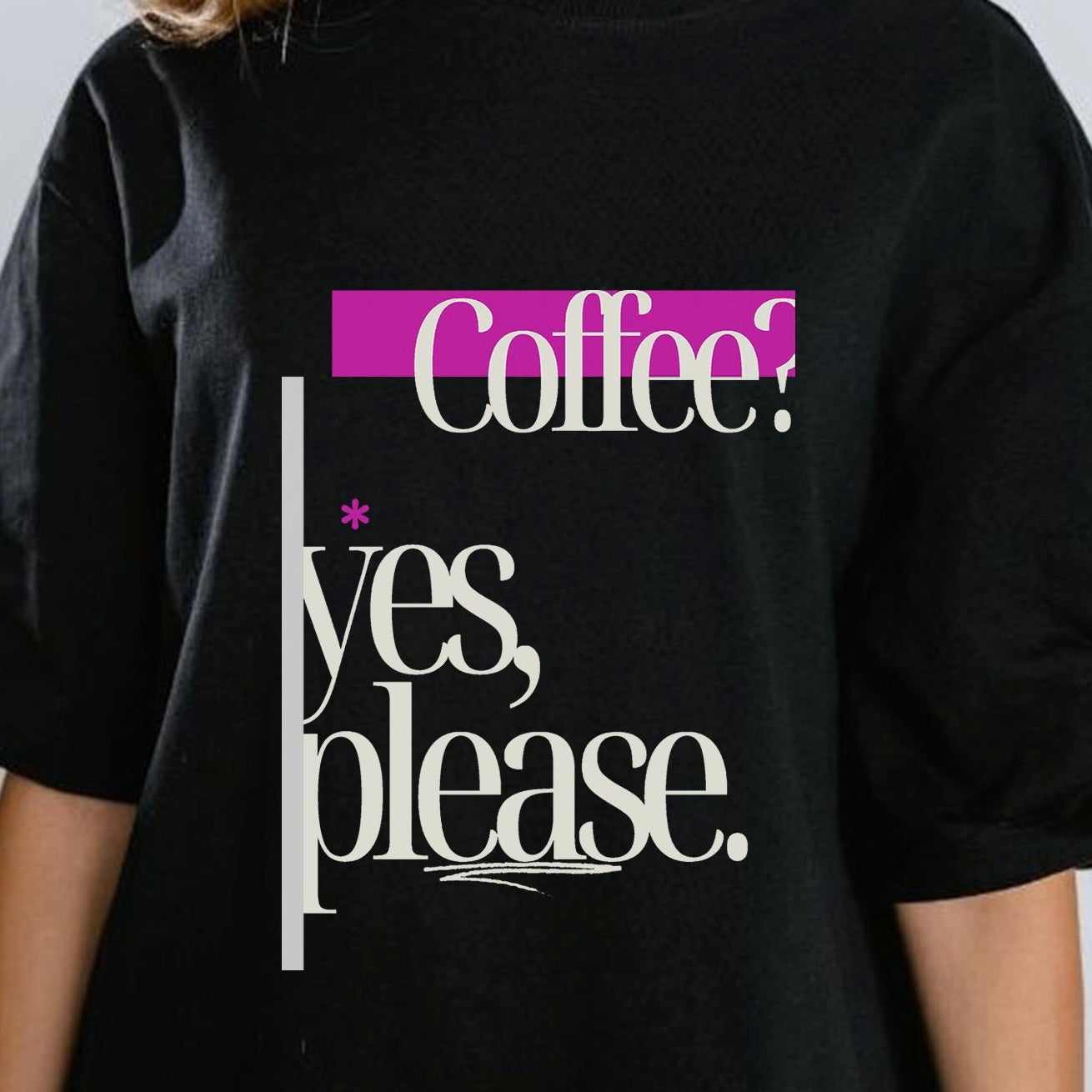 Caffeine Lovers Oversized T-Shirt