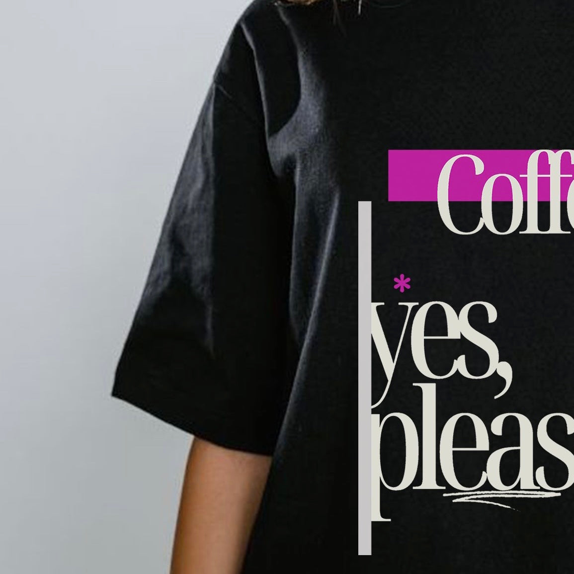 Caffeine Lovers Oversized T-Shirt