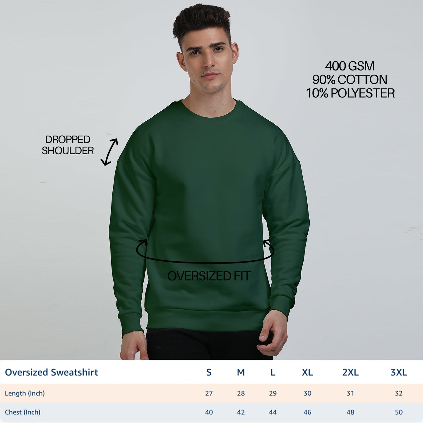 Squidward graphic Unisex Oversized Sweatshirt