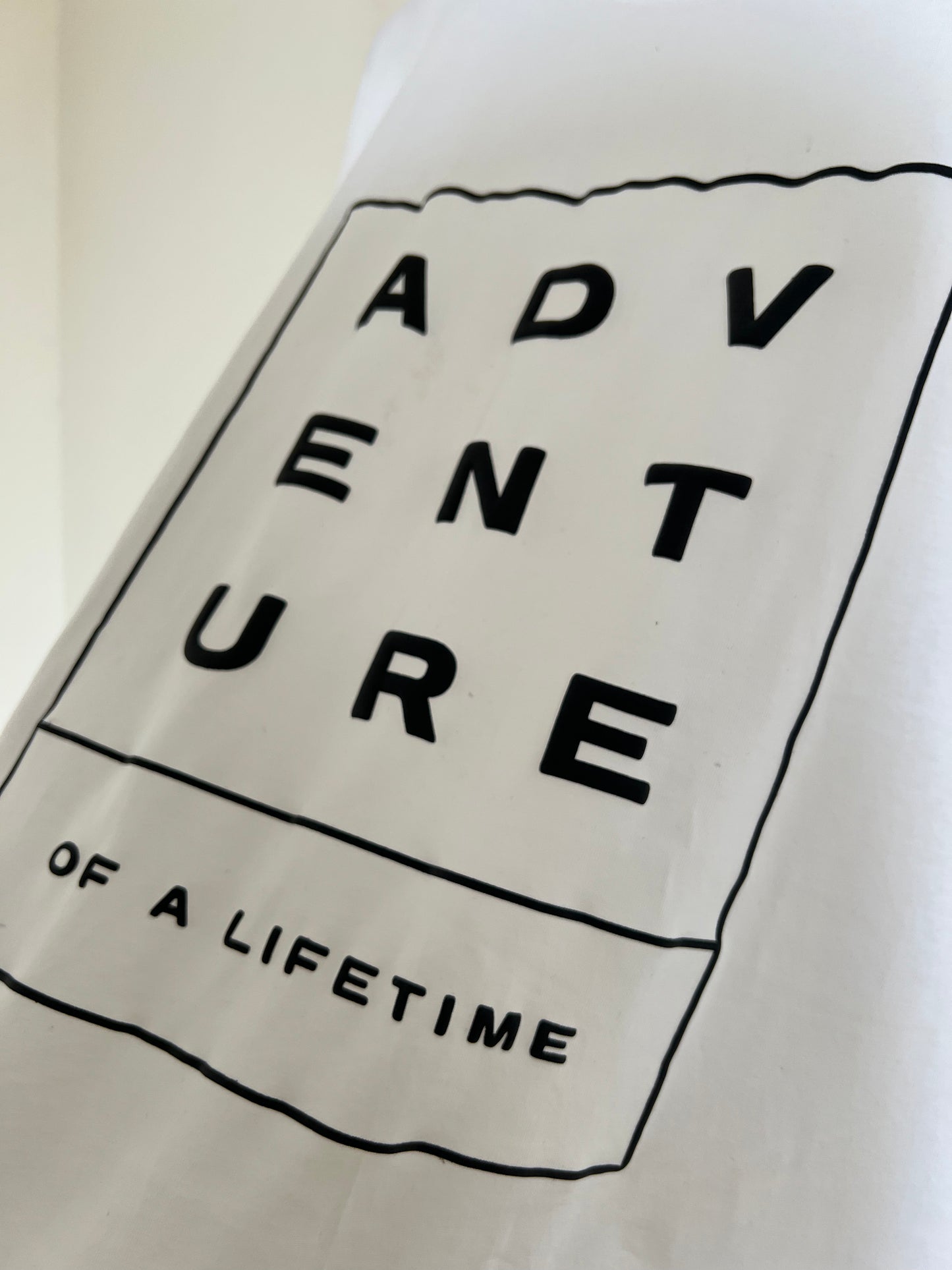 'Adventure' Puff Print Oversized T-Shirt