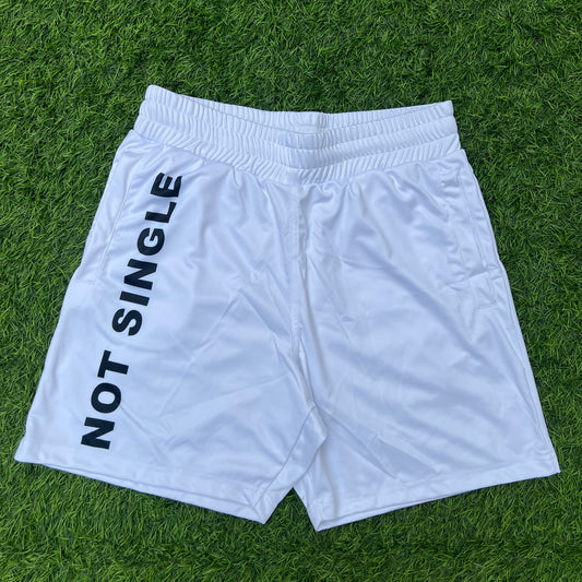 'Not Single' Unisex printed Shorts