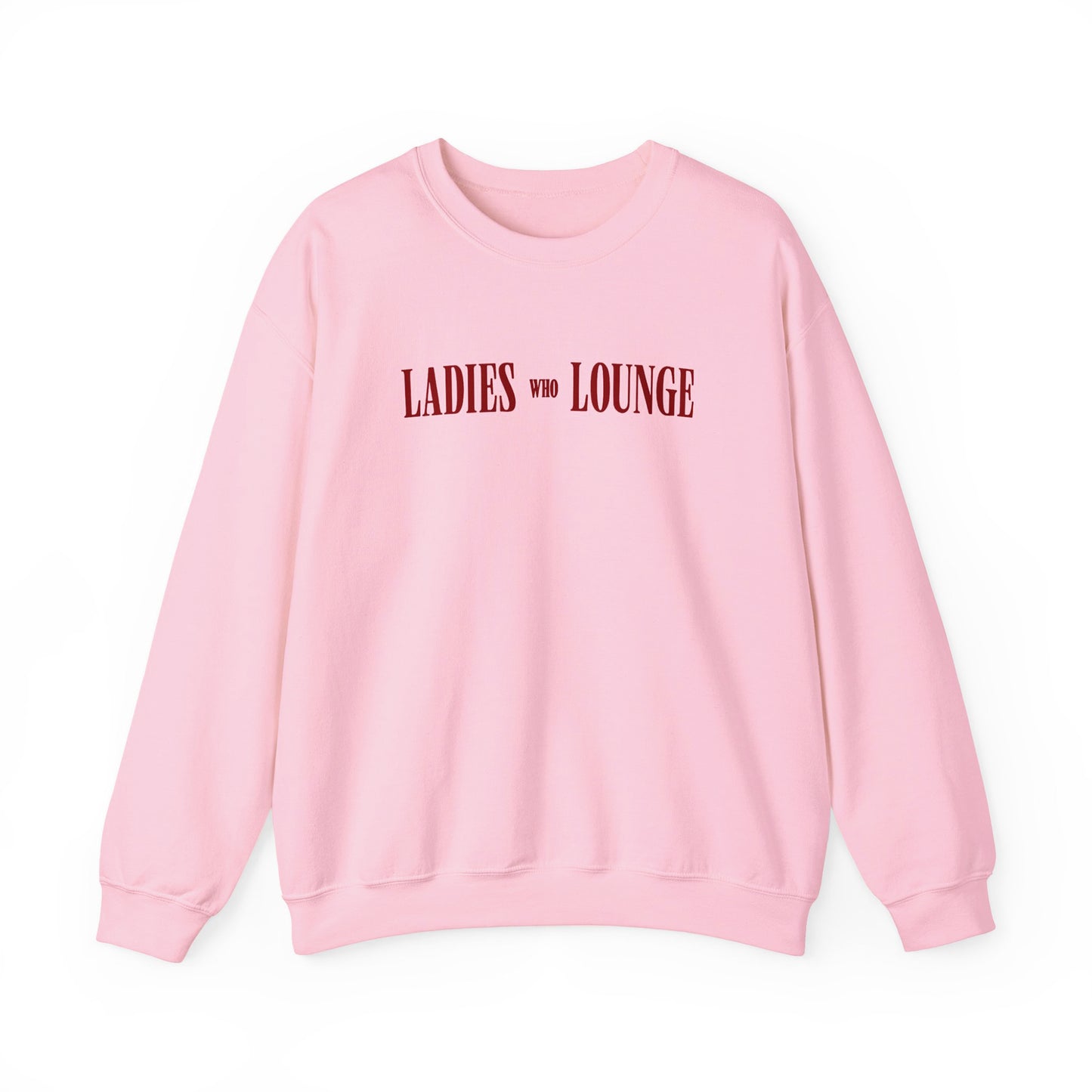 'Ladies who lounge' Oversized Sweatshirt (PINK)