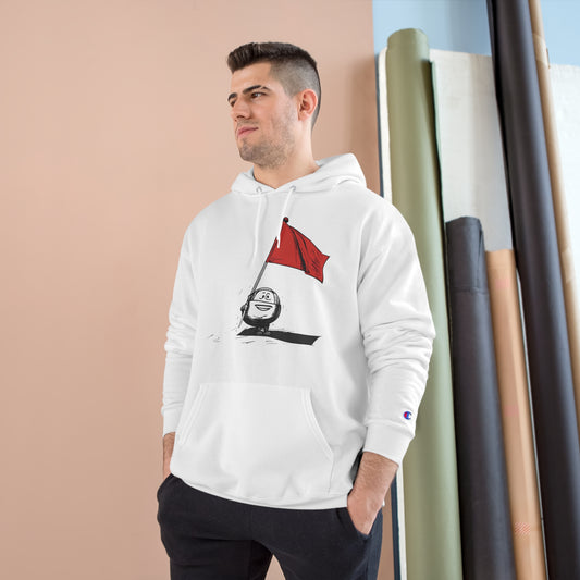 Unisex Red Flag Pullover Hoodie