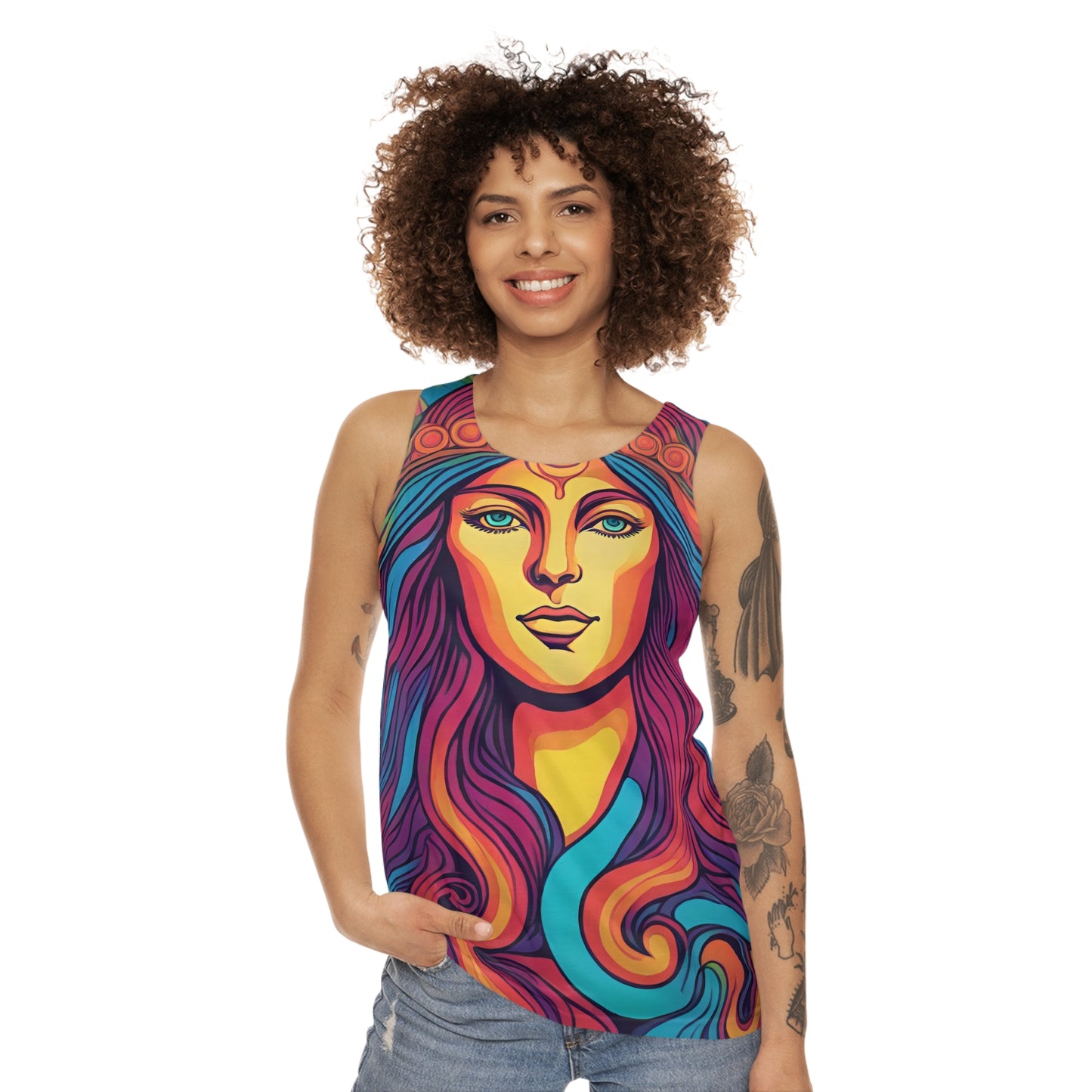 Graphic AOP Tank Top