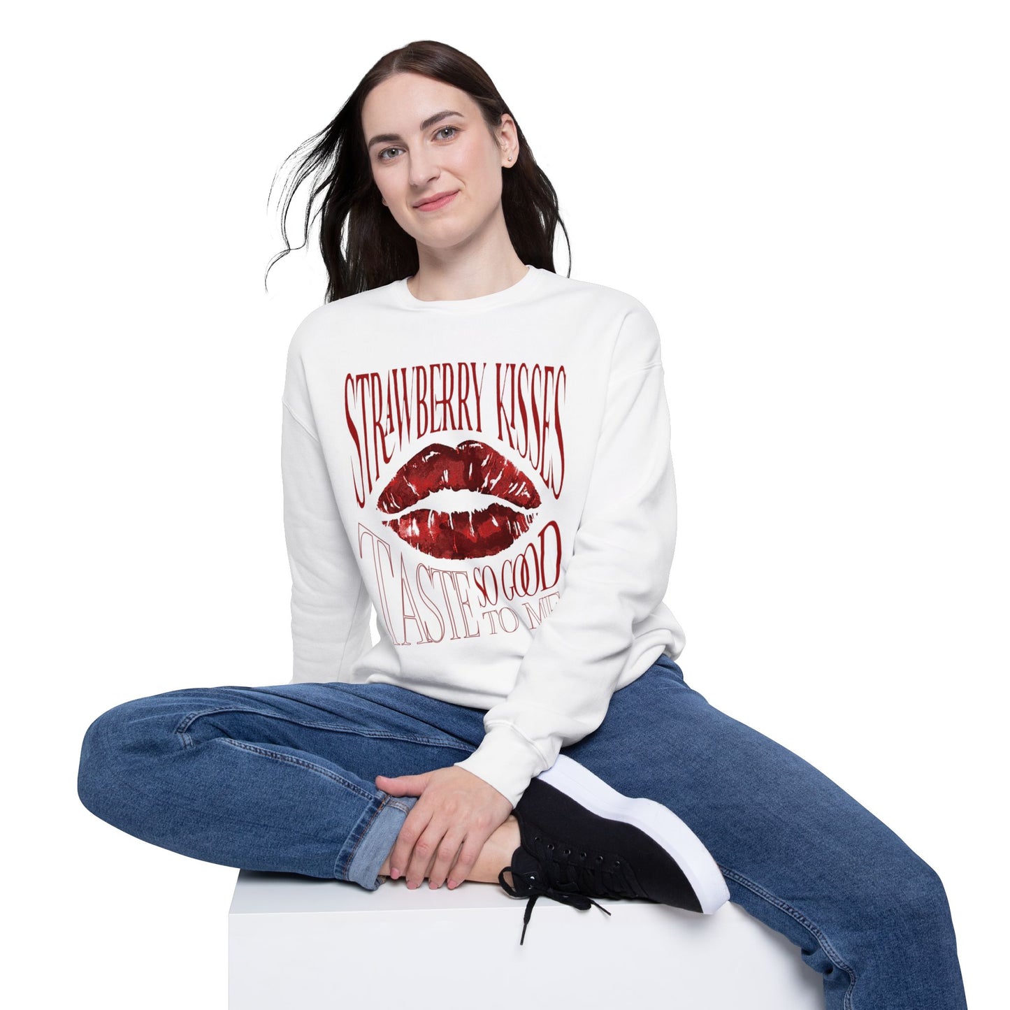 'Strawberry Kisses' Oversized Sweatshirt