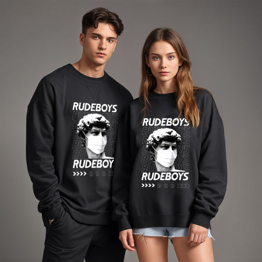 'Rude Boys' graphic Oversized Sweatshirt