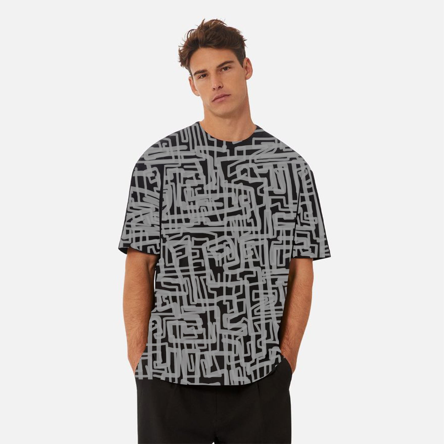 Abstract print Unisex Oversized T-Shirt