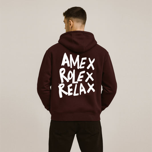 'Amex Rolex Relax'  Unisex Oversized Hoodie