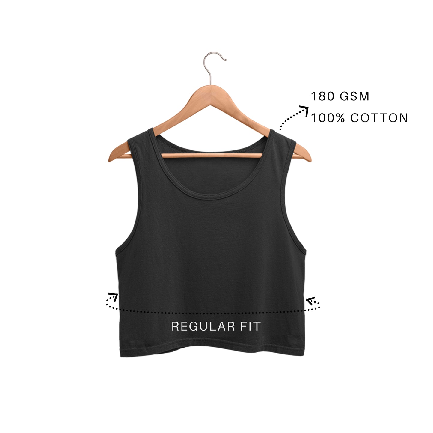 'His & Her's' Crop Tank Top