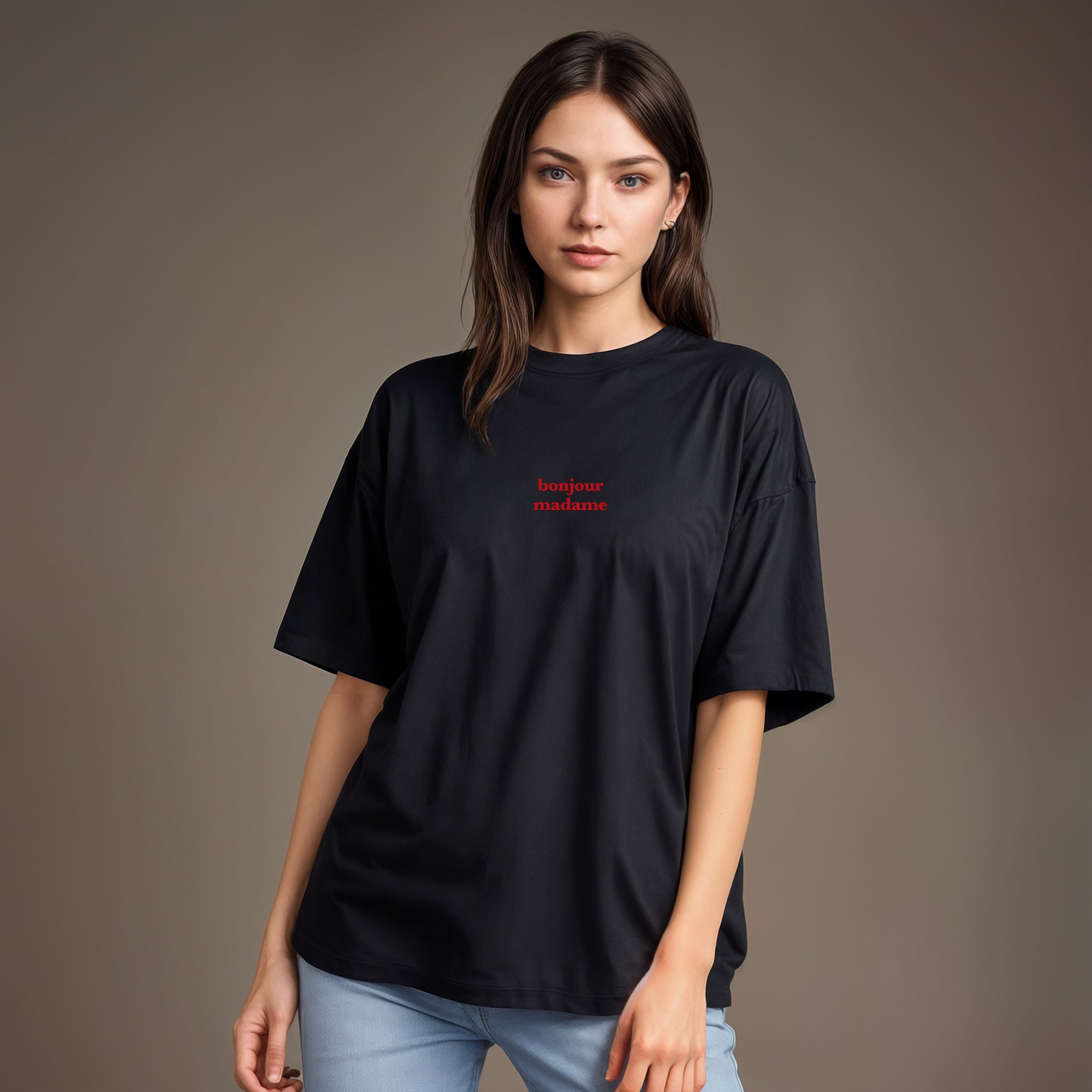 T shirt bonjour fashion madame