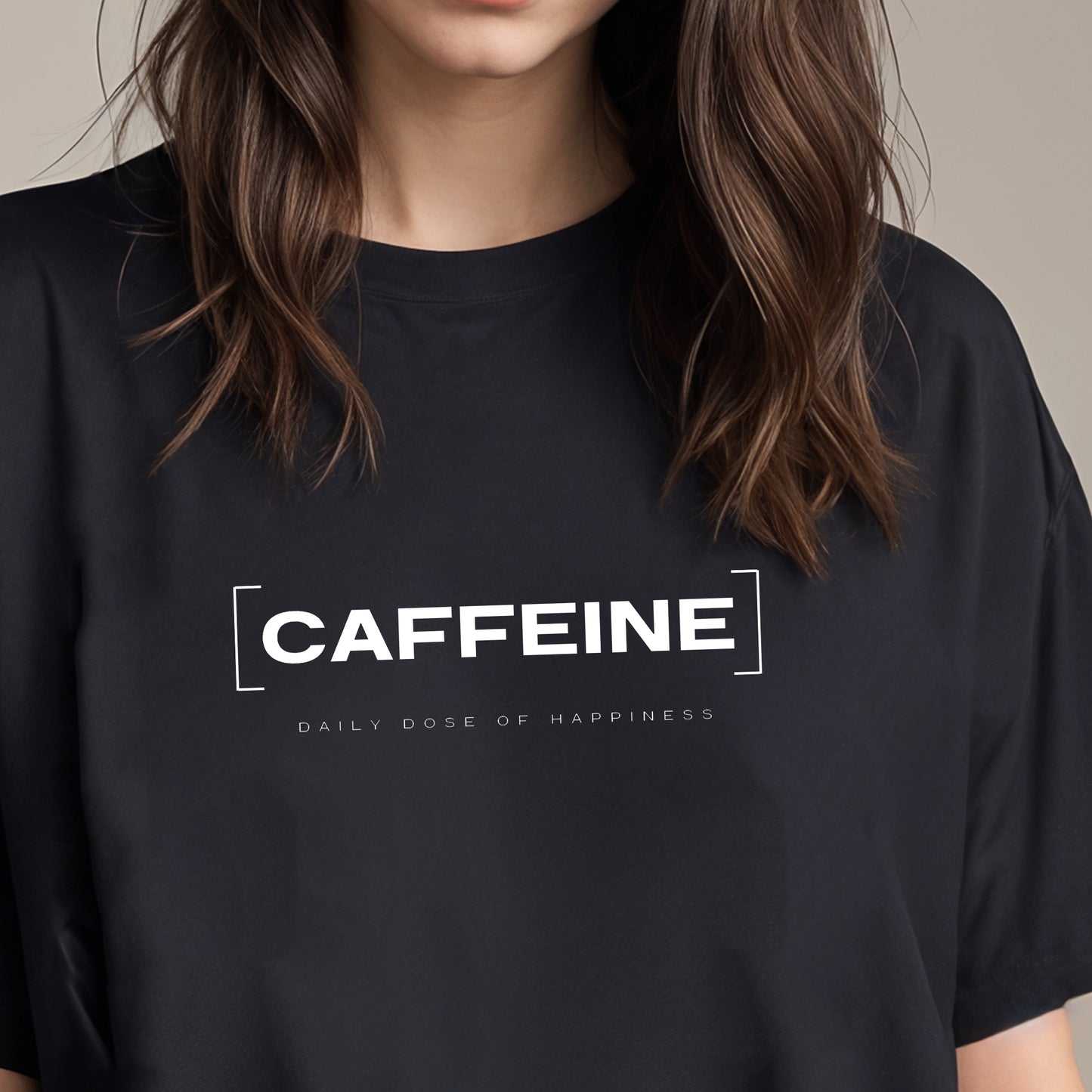 'CAFFEINE' oversized T-Shirt