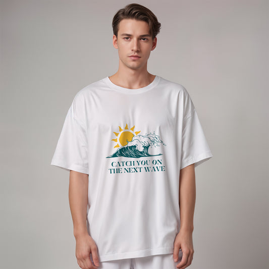 'Catch you on the next wave' Oversized T-Shirt