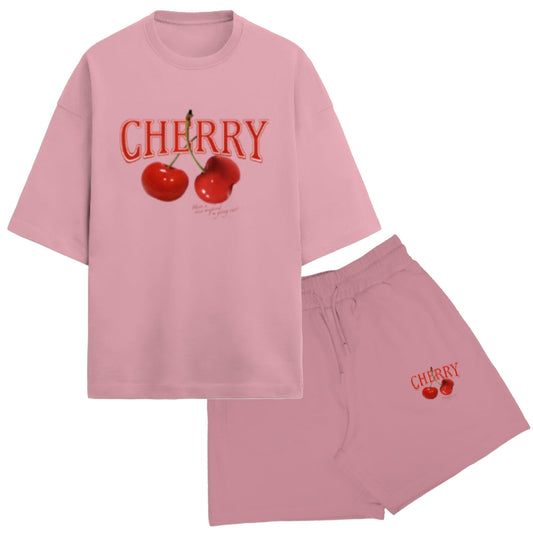 Cherry French Terry Set