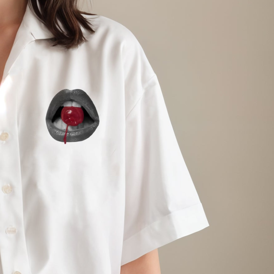 'Girl Gang' Oversized Bowling Shirt