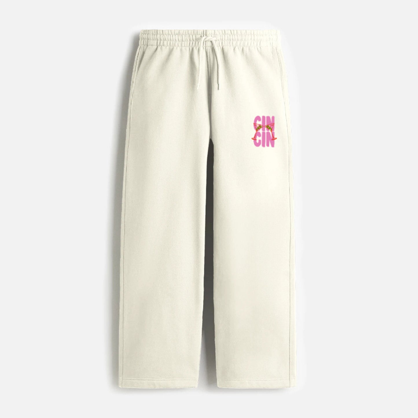 'CIN CIN' Pocket Print Unisex Sweatpants