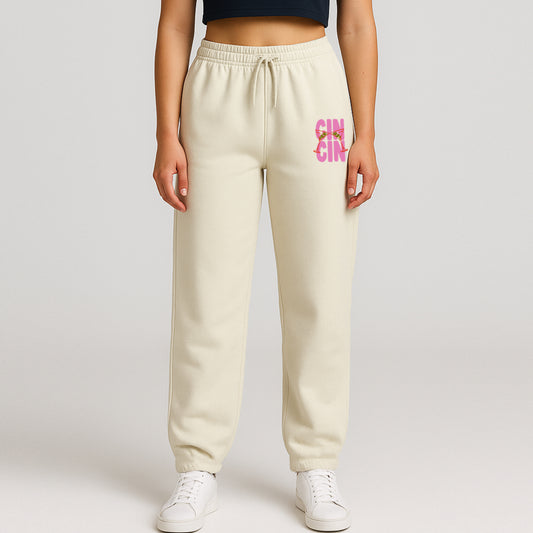 'CIN CIN' Pocket Print Unisex Sweatpants