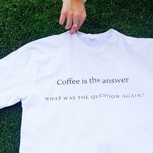 Unisex Caffeine pun Oversized T-Shirt