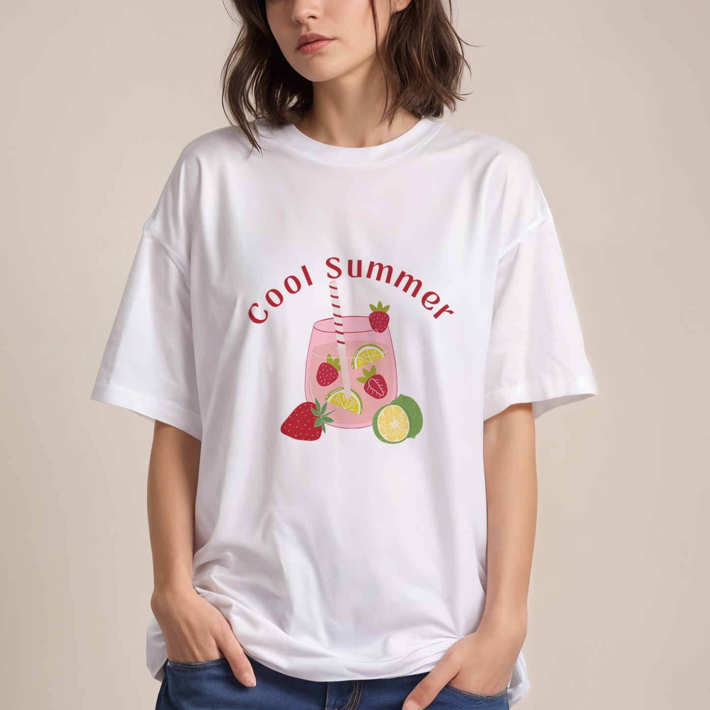 'Cool Summer' Oversized Unisex T-shirt