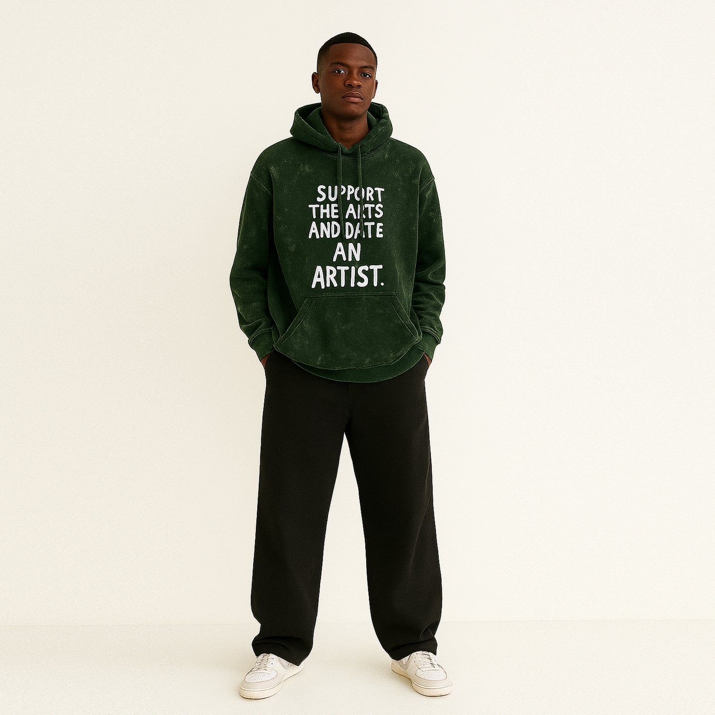 'Date an Artist' Unisex Acid Washed Hoodie