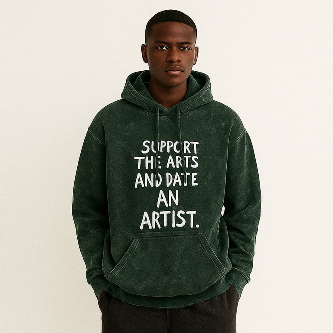 'Date an Artist' Unisex Acid Washed Hoodie