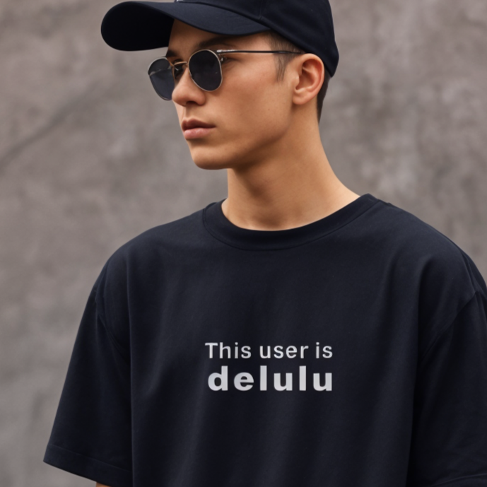 Unisex Oversized 'Delulu' T-Shirt