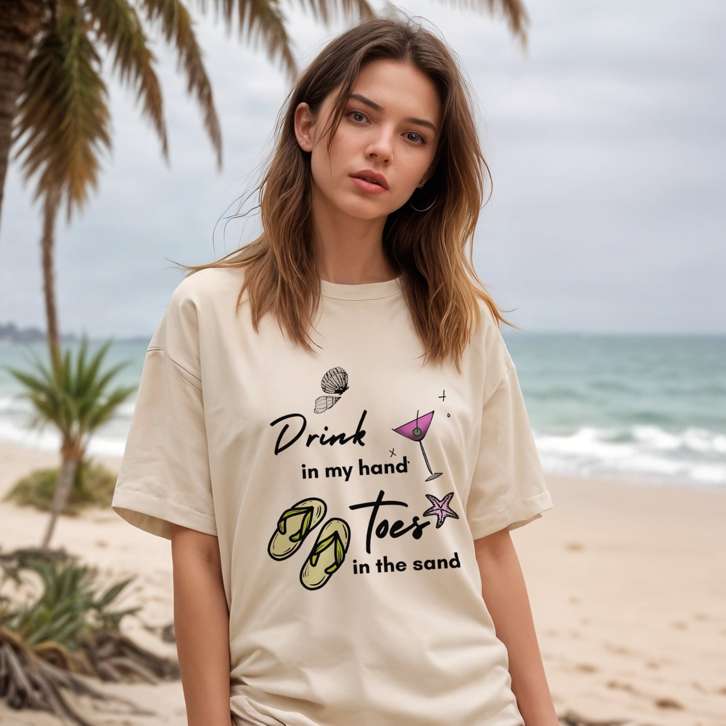 'Drink in my hand' Travellers Edit Summer T-Shirt