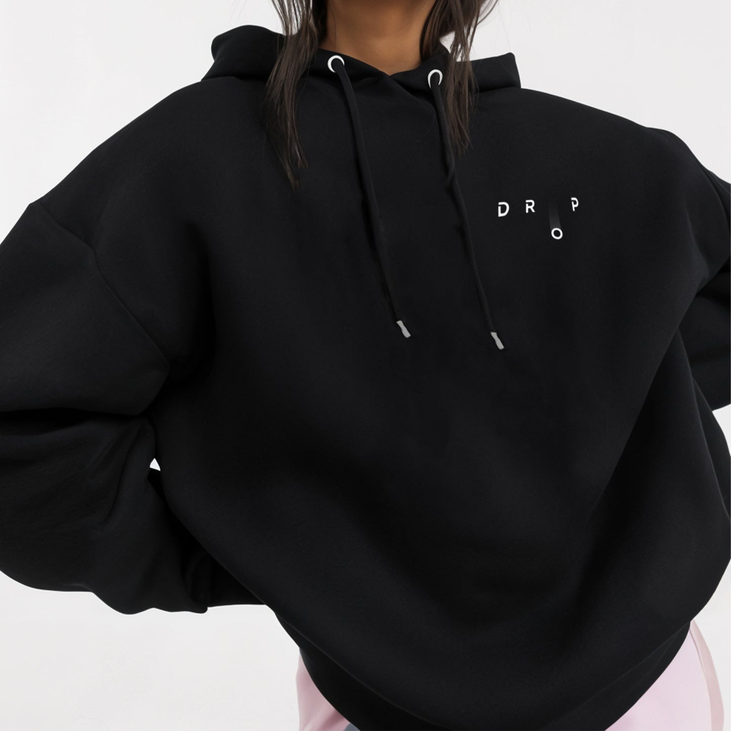 'Drop' graphic Oversized Hoodie