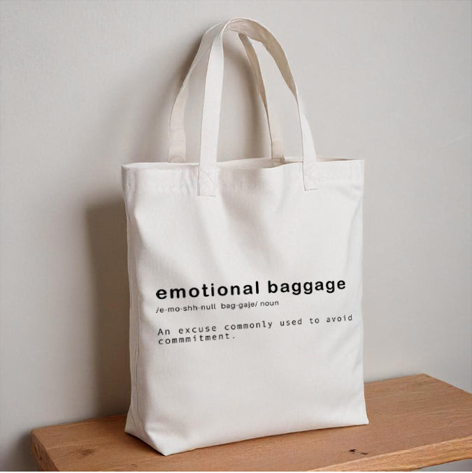 'Emotional Baggage' custom print Tote-Bag