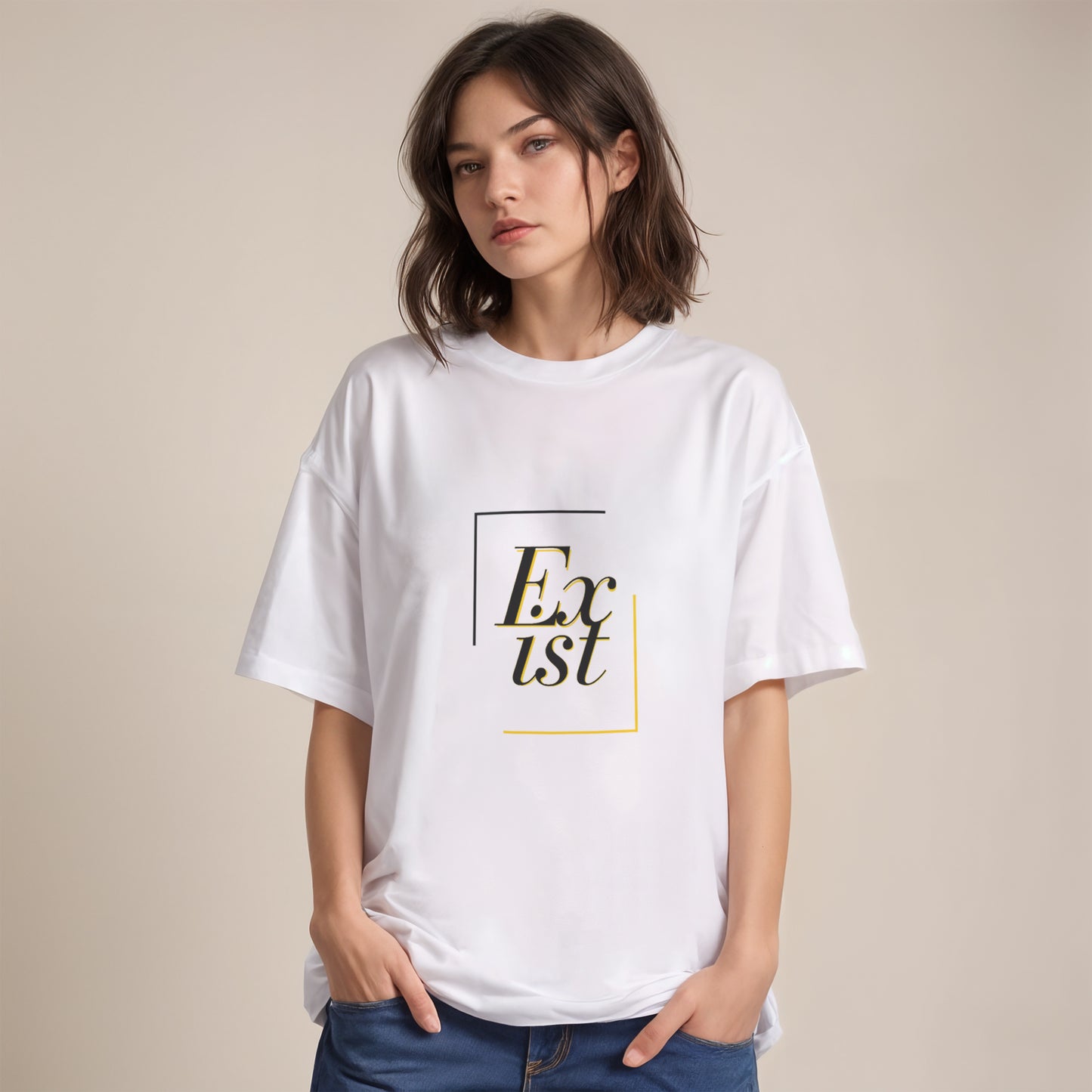 'Exist' Unisex Oversized T-shirt