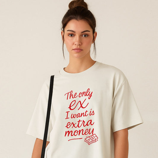 'EX-tra Money' Unisex Oversized Classic T-Shirt