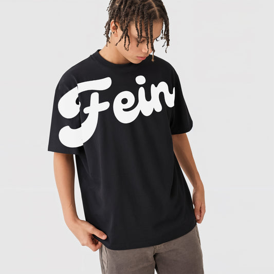 'Fein' print across Oversized Unisex T-Shirt