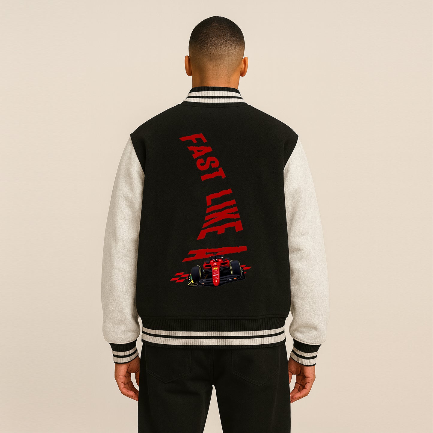 'Fast like Ferrari' Unisex Varsity Jacket