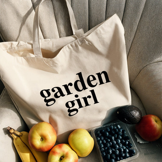 'Garden Girl' functional large tote bag