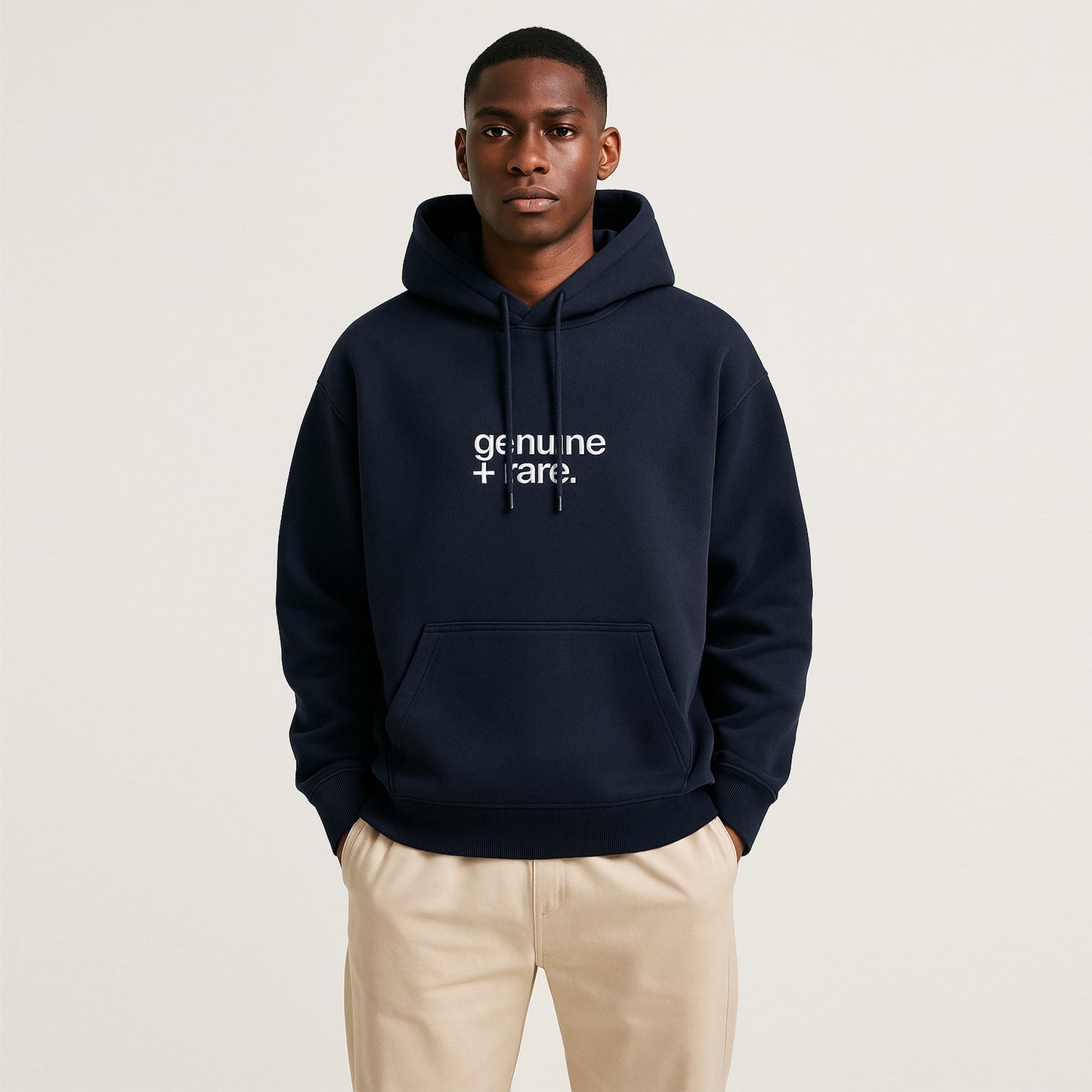 'Genuine + Rare' Unisex Oversized Hoodie