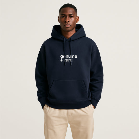 'Genuine + Rare' Unisex Oversized Hoodie