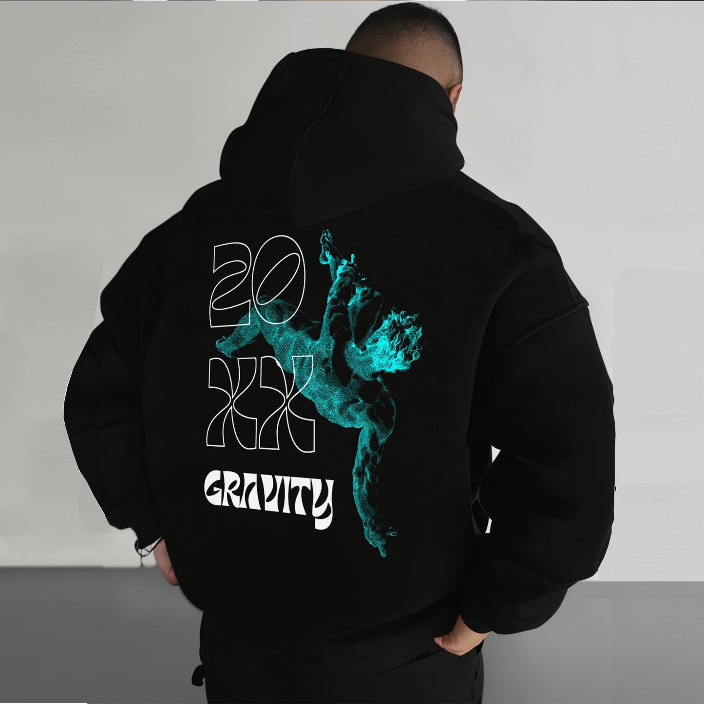 'Drop' graphic Oversized Hoodie