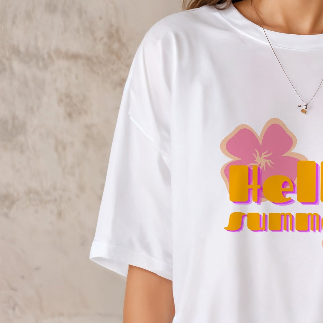 'Hello Summer' oversized unisex T-Shirt