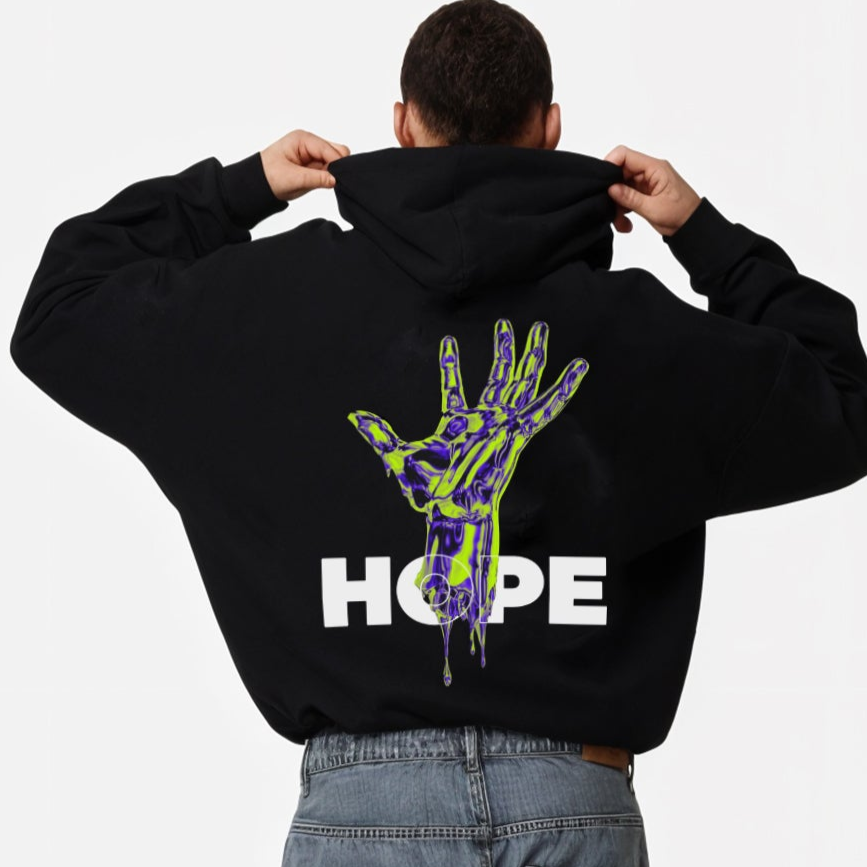 'Hope' graphic Oversized Hoodie