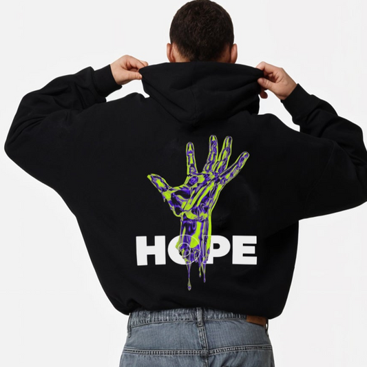 'Hope' graphic Oversized Hoodie
