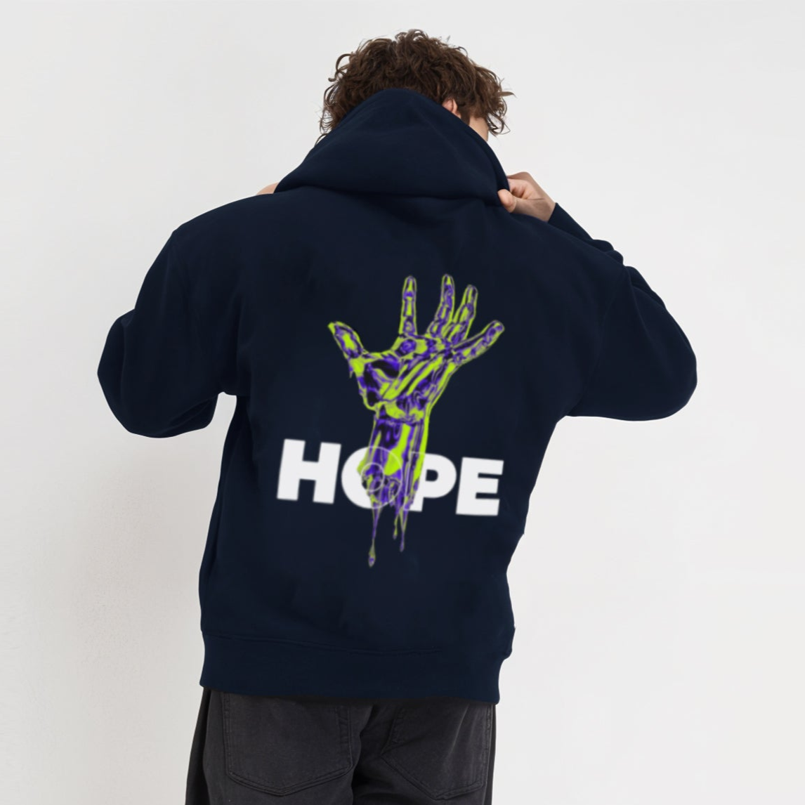 'Hope' graphic Oversized Hoodie