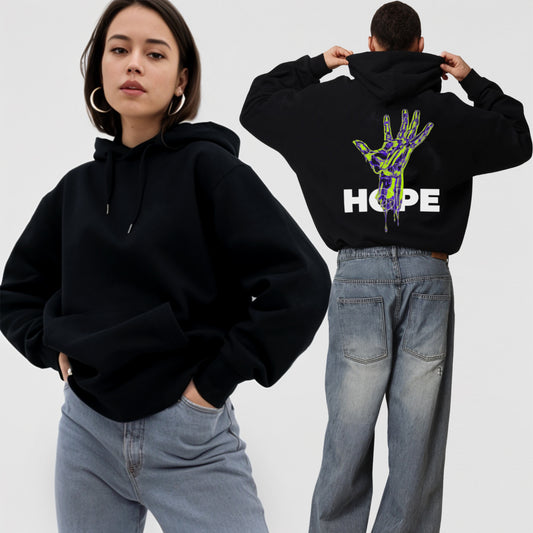 'Hope' graphic Oversized Hoodie