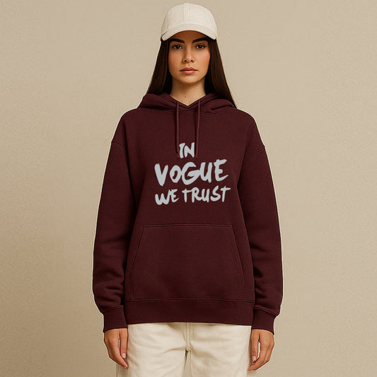 'In Vogue we Trust' Unisex Oversized Hoodie