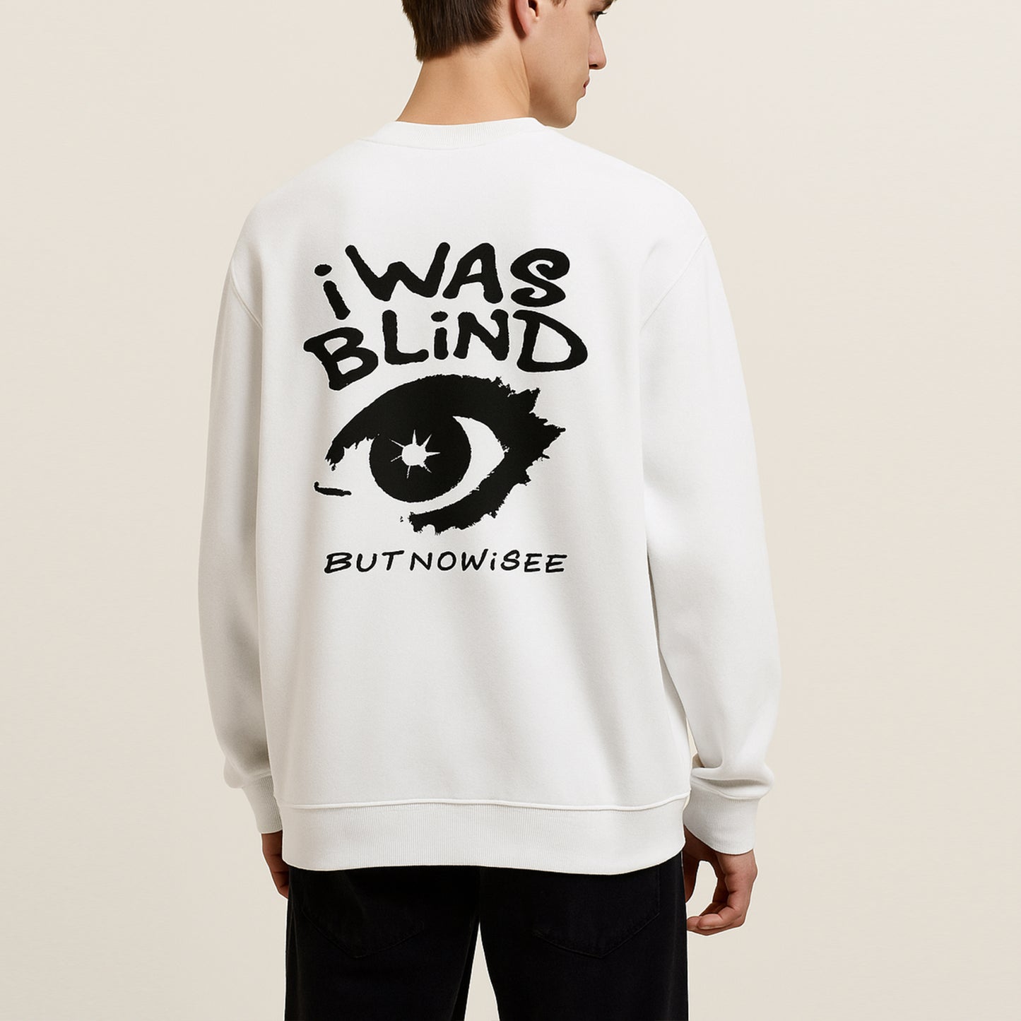 'I was blind' Unisex Oversized Sweatshirt