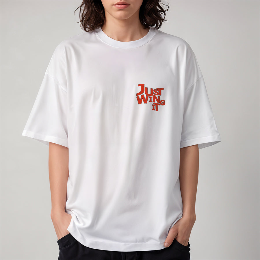 'Just Wing It' oversized unisex T-Shirt