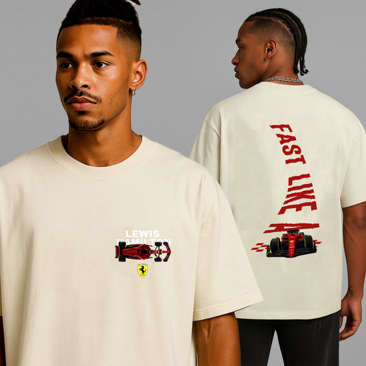 'Fast like a Ferrari' Unisex Oversized Classic T-Shirt