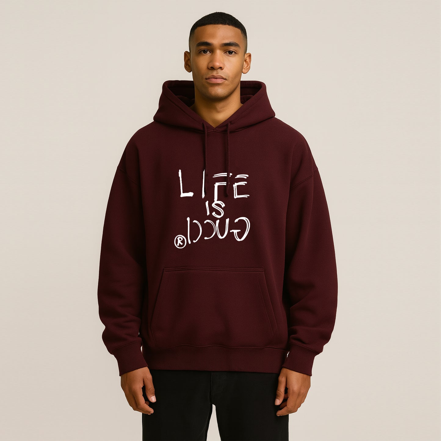 'Life is Gucci' Unisex Oversized Hoodie