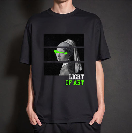 'Light of Art' graphic Oversized T-Shirt