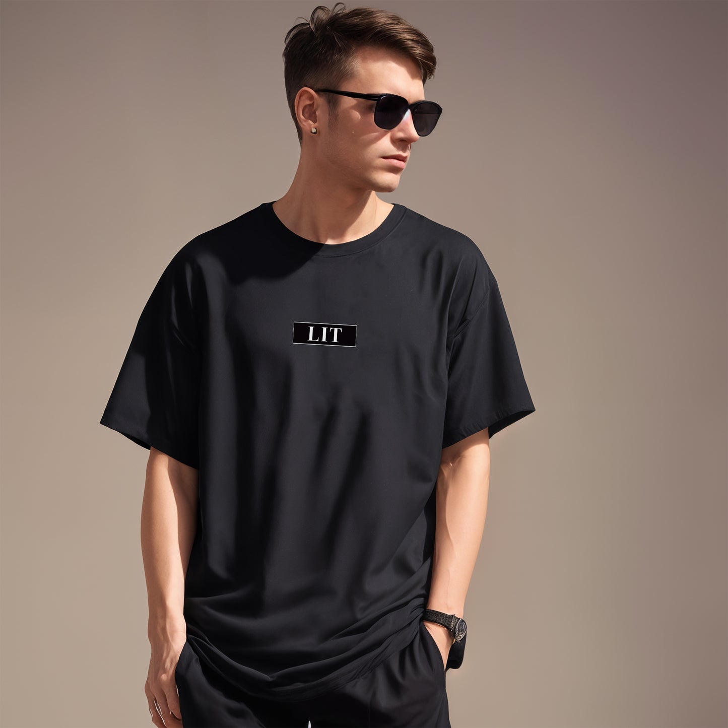 'LIT' Oversized Unisex T-Shirt